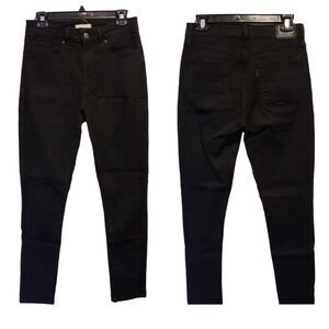 Levis Jeans Womens W30 L30  721 High Rise Skinny Black Stretch Denim
